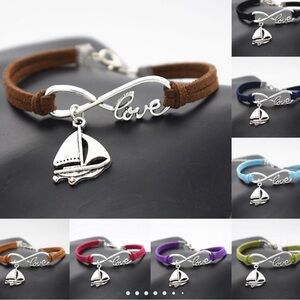 Cute Sail Boat Love Bracelet